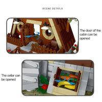 Thumbnail for Building Blocks MOC Experts Street City Forest Cabin House LED Bricks Toys 031071 - 7