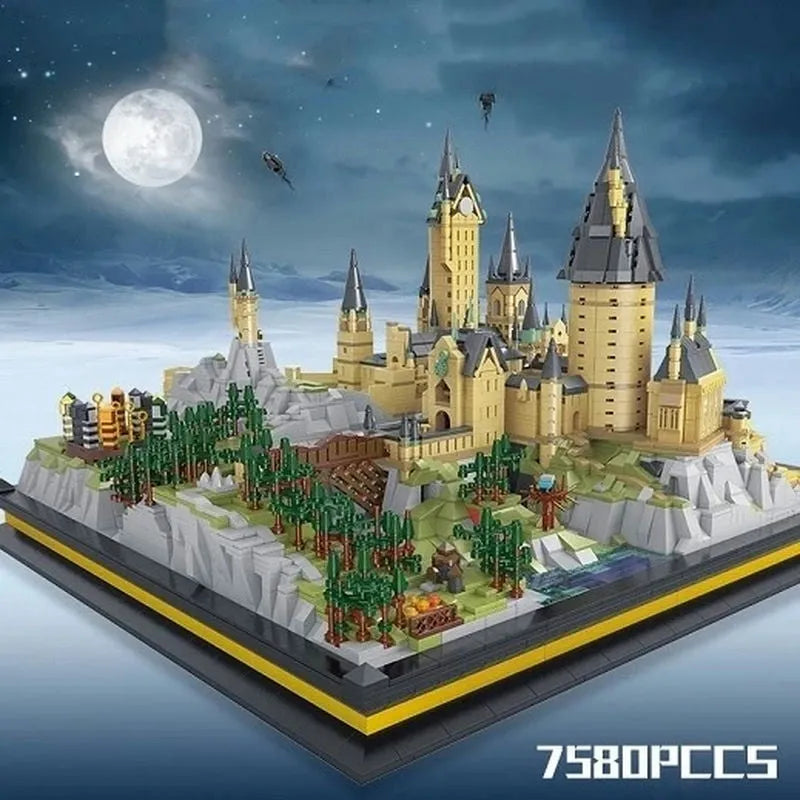Building Blocks MOC Harry Movie Potter School Of Witchcraft Bricks Toys - 2