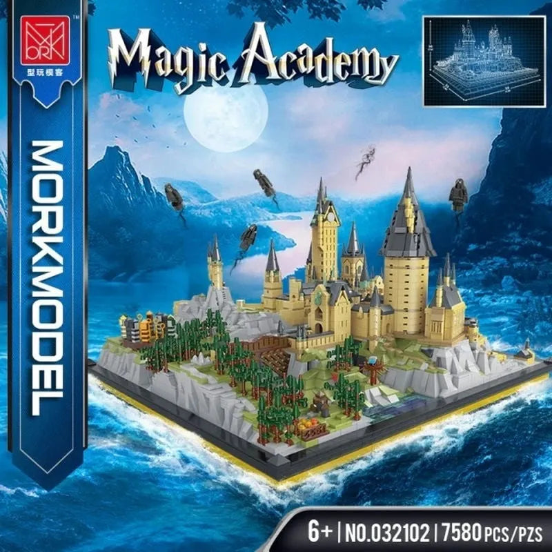 Building Blocks MOC Harry Movie Potter School Of Witchcraft Bricks Toys Construction Set Toys - 3