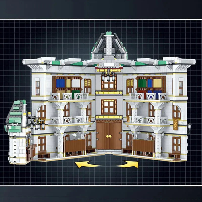 Building Blocks MOC Harry Potter Diagon Alley Magic Bank Bricks Toys - 2