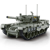Thumbnail for Building Blocks MOC Military WW2 Leopard 2A4 Battle Tank Bricks Toys - 1