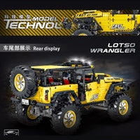 Thumbnail for Building Blocks MOC Off-Road AWD Jeep Rubicon Mountain Car Bricks Toys - 5