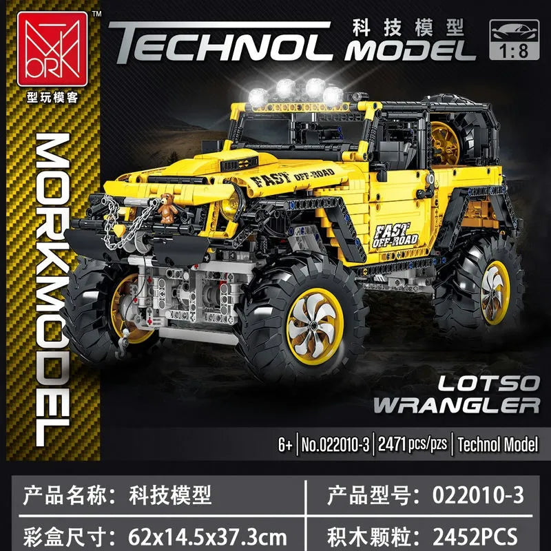 Building Blocks MOC Off-Road AWD Jeep Rubicon Mountain Car Bricks Toys - 2