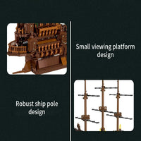 Thumbnail for Building Blocks MOC Pirates Of Caribbean The Flying Dutchman Ship Bricks Toys Construction Set Toys - 7