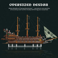 Thumbnail for Building Blocks MOC Pirates Of Caribbean The Flying Dutchman Ship Bricks Toys Construction Set Toys - 11