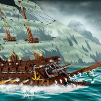 Thumbnail for Building Blocks MOC Pirates Of Caribbean The Flying Dutchman Ship Bricks Toys - 15