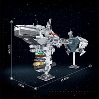Thumbnail for Building Blocks MOC Star Wars Nebulon-B Escort Frigate Bricks Toy - 6