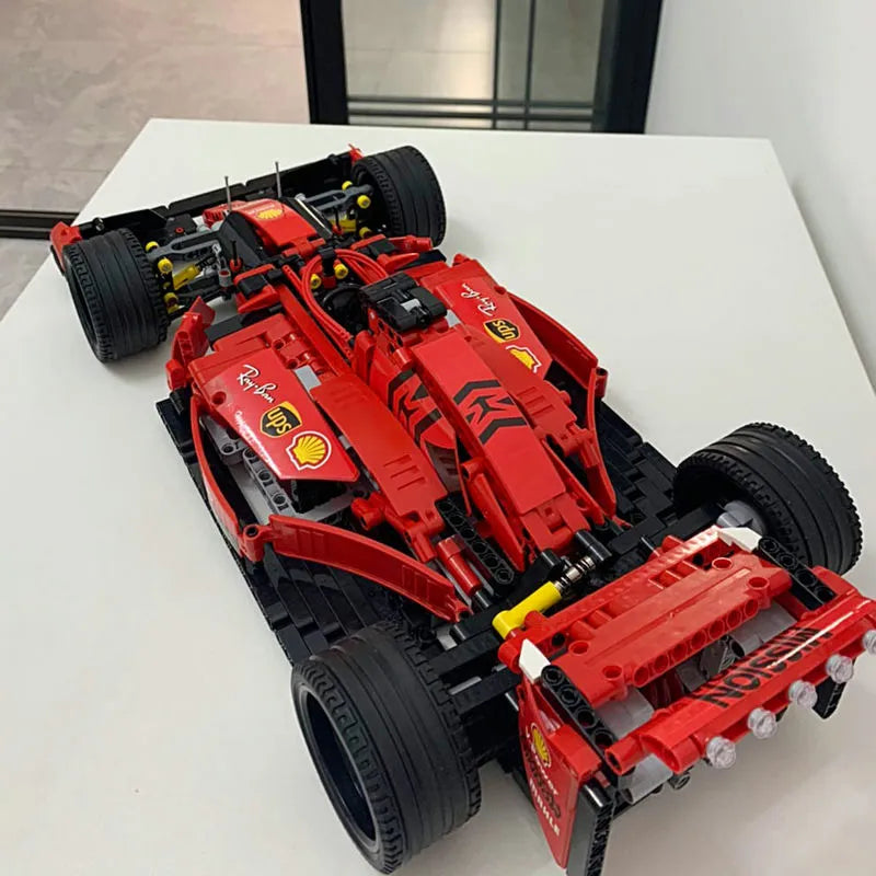 Building Blocks MOC Tech Red F1 Alternate Racing Car Bricks Toy 023005 - 12