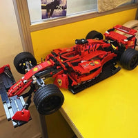 Thumbnail for Building Blocks MOC Tech Red F1 Alternate Racing Car Bricks Toy 023005 - 16