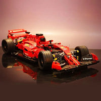 Thumbnail for Building Blocks MOC Tech Red F1 Alternate Racing Car Bricks Toy 023005 - 18