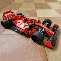 Thumbnail for Building Blocks MOC Tech Red F1 Alternate Racing Car Bricks Toy 023005 - 11
