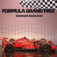 Thumbnail for Building Blocks MOC Tech Red F1 Alternate Racing Car Bricks Toy 023005 - 17