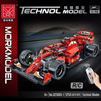 Thumbnail for Building Blocks MOC Tech Red F1 Alternate Racing Car Bricks Toy 023005 - 3