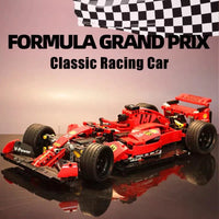 Thumbnail for Building Blocks MOC Tech Red F1 Alternate Racing Car Bricks Toy 023005 - 15