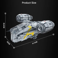 Thumbnail for Building Blocks Star Wars MOC The UCS Razor Crest Bricks Toy 032002 Construction Set Toys - 21