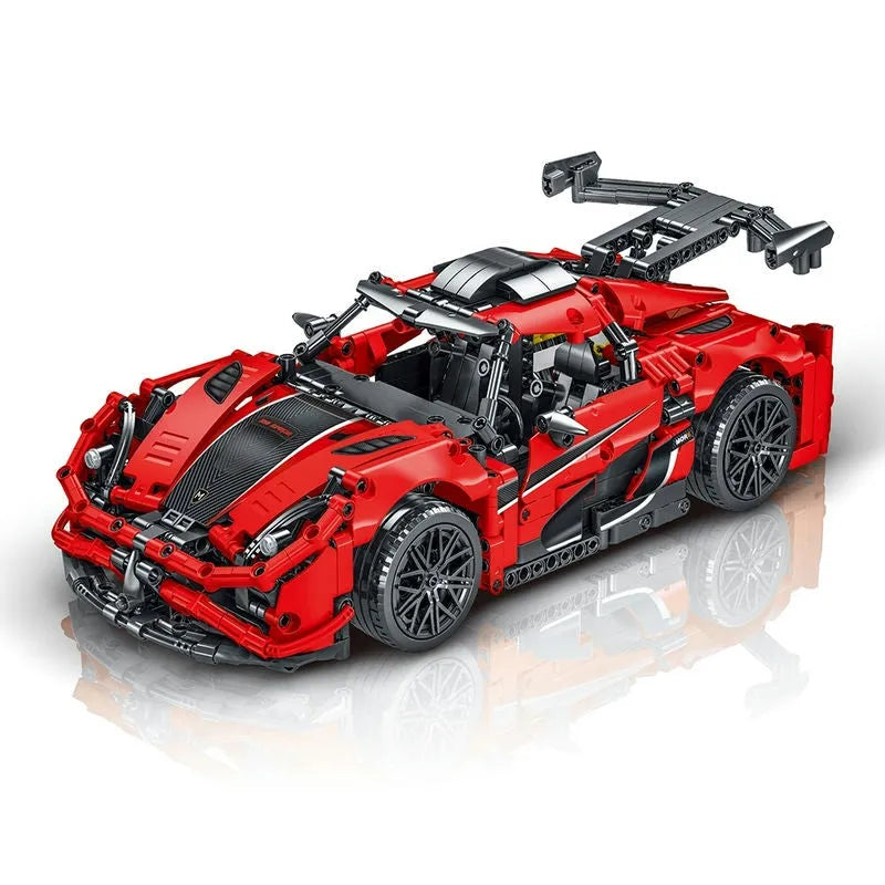 Building Blocks Tech Expert MOC Koenigsegg One Racing Car Bricks Toys - 1