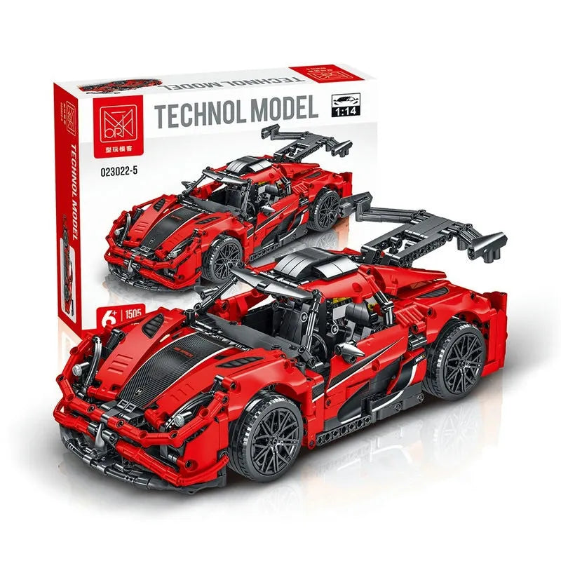 Building Blocks Tech Expert MOC Koenigsegg One Racing Car Bricks Toys - 4