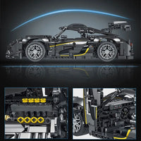 Thumbnail for Building Blocks Tech MOC Koenigsegg One Racing Car Bricks Toys - 6