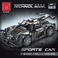 Thumbnail for Building Blocks Tech MOC Koenigsegg One Racing Car Bricks Toys - 2