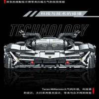 Thumbnail for Building Blocks Tech MOC Lambo Terzo Millennio Sports Car Bricks Toys - 8