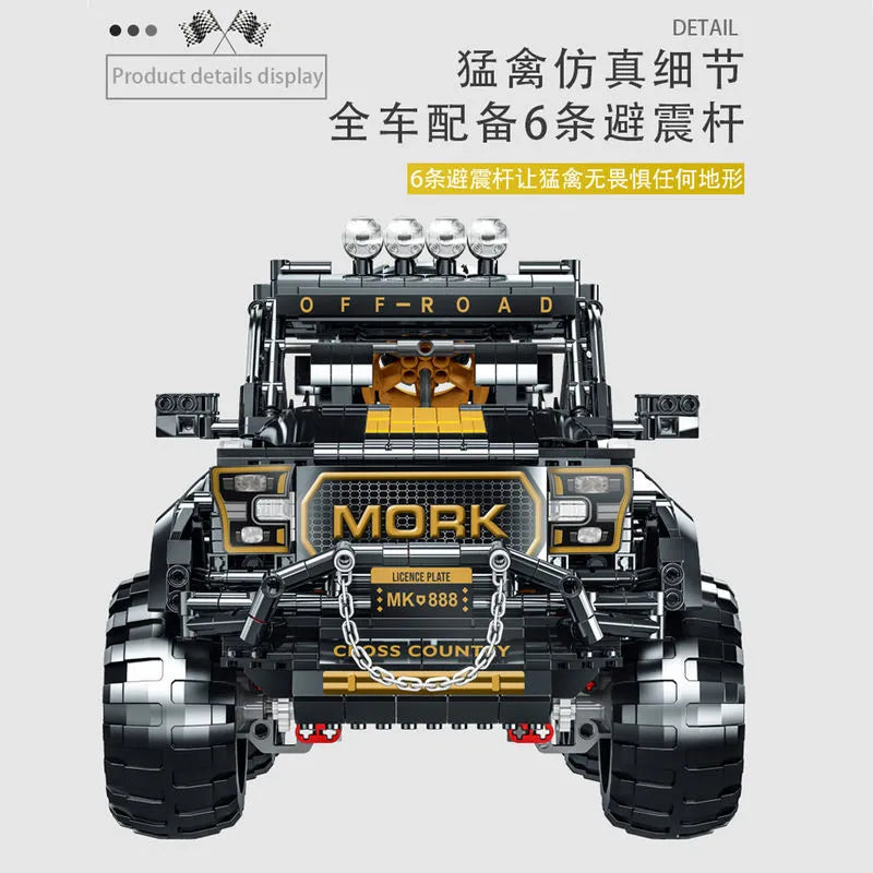 Building Blocks Tech MOC Off-Road SUV Mountain Truck Bricks Toy 022016-1 - 4