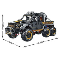 Thumbnail for Building Blocks Tech MOC Off-Road SUV Mountain Truck Bricks Toy 022016-1 Construction Set Toys - 6