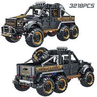 Thumbnail for Building Blocks Tech MOC Off-Road SUV Mountain Truck Bricks Toy 022016-1 Construction Set Toys - 3