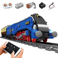 Thumbnail for Building Blocks APP RC City MOC A4 Class Pacific Mallard Train Bricks Toy 12006 - 3