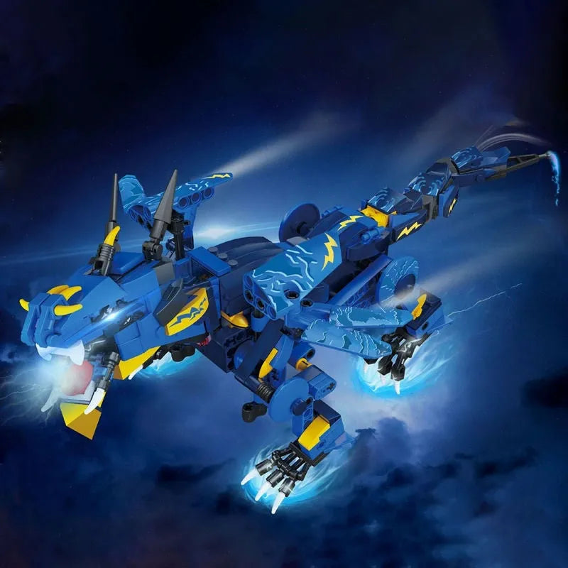 Building Blocks APP RC Creative Sky Storm Dragon STEM Robot Bricks Toy 13147 Construction Set Toys - 3