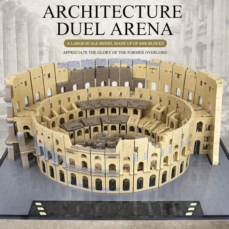 Building Blocks Architecture Creator Expert MOC Rome Colosseum Bricks Toys - 4