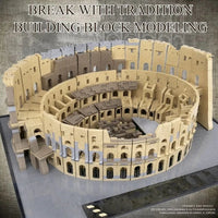 Thumbnail for Building Blocks Architecture Creator Expert MOC Rome Colosseum Bricks Toys - 6