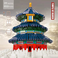 Thumbnail for Building Blocks Architecture Creator Expert MOC Temple Of Heaven Bricks Toys - 6