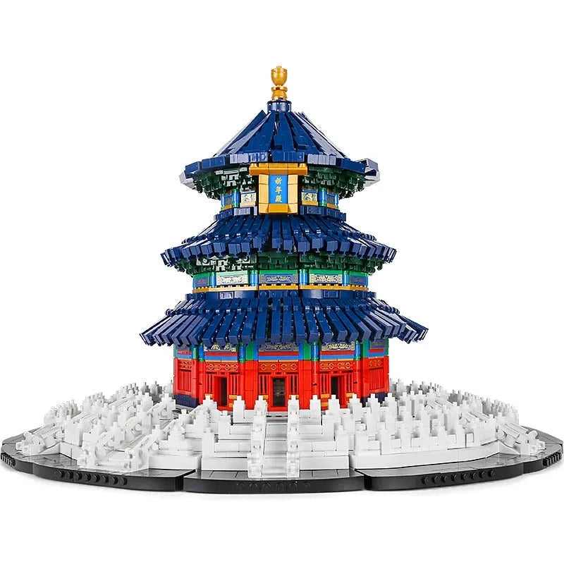 Building Blocks Architecture Creator Expert MOC Temple Of Heaven Bricks Toys - 1