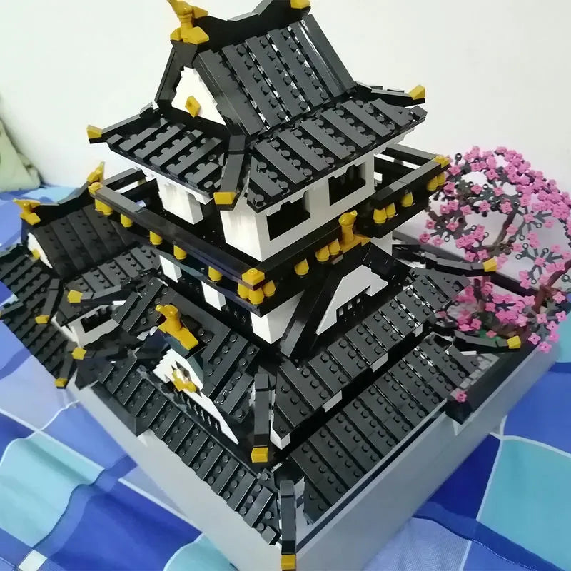 Building Blocks Architecture MOC View Sakura Himeji Castle Bricks Toy - 3