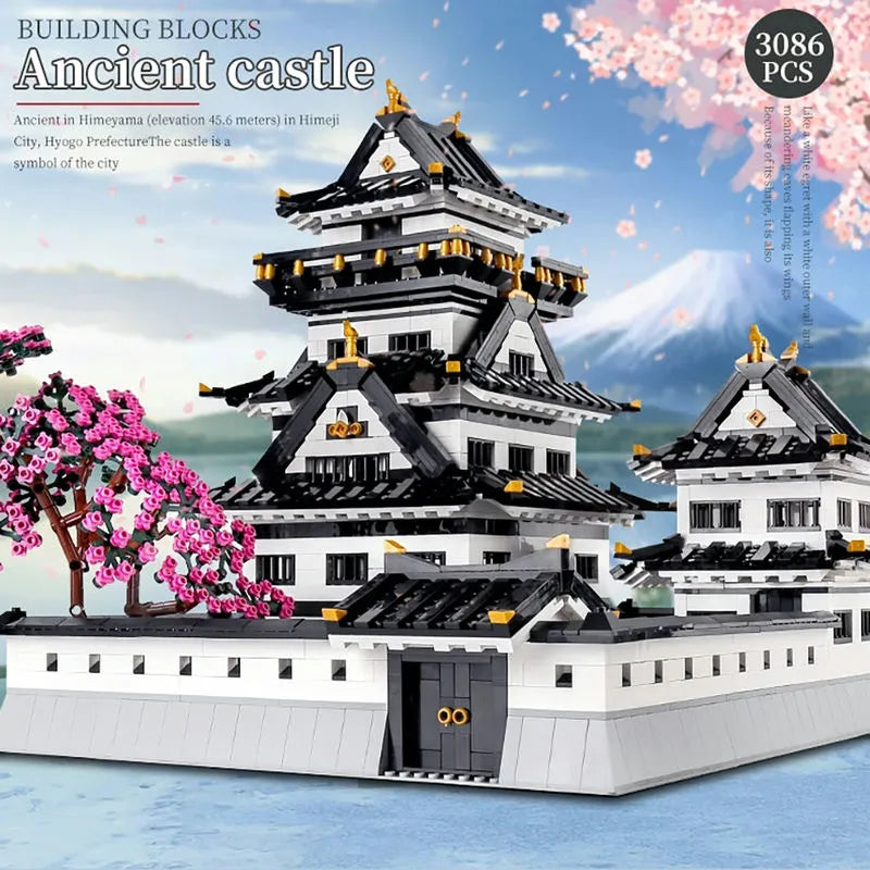 Building Blocks Architecture MOC View Sakura Himeji Castle Bricks Toy - 6