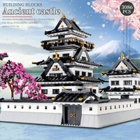 Thumbnail for Building Blocks Architecture MOC View Sakura Himeji Castle Bricks Toy - 6