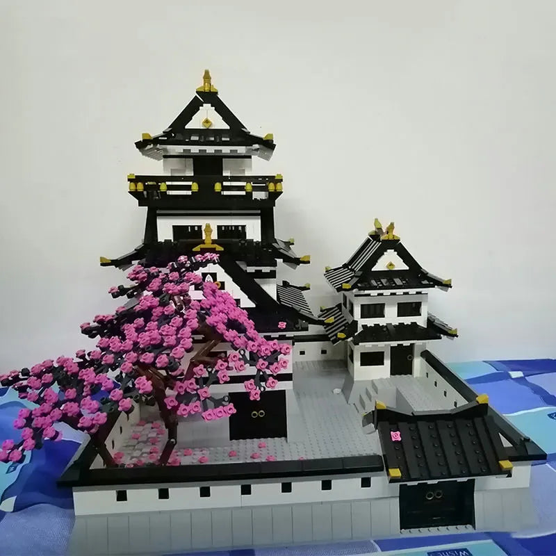 Building Blocks Architecture MOC View Sakura Himeji Castle Bricks Toy - 5