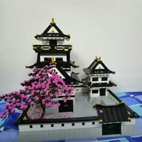 Thumbnail for Building Blocks Architecture MOC View Sakura Himeji Castle Bricks Toy - 5