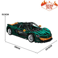 Thumbnail for Building Blocks Building Blocks MOC 13091 Super Hypercar P1 Racing Car Bricks Toy Construction Set Toys - 5