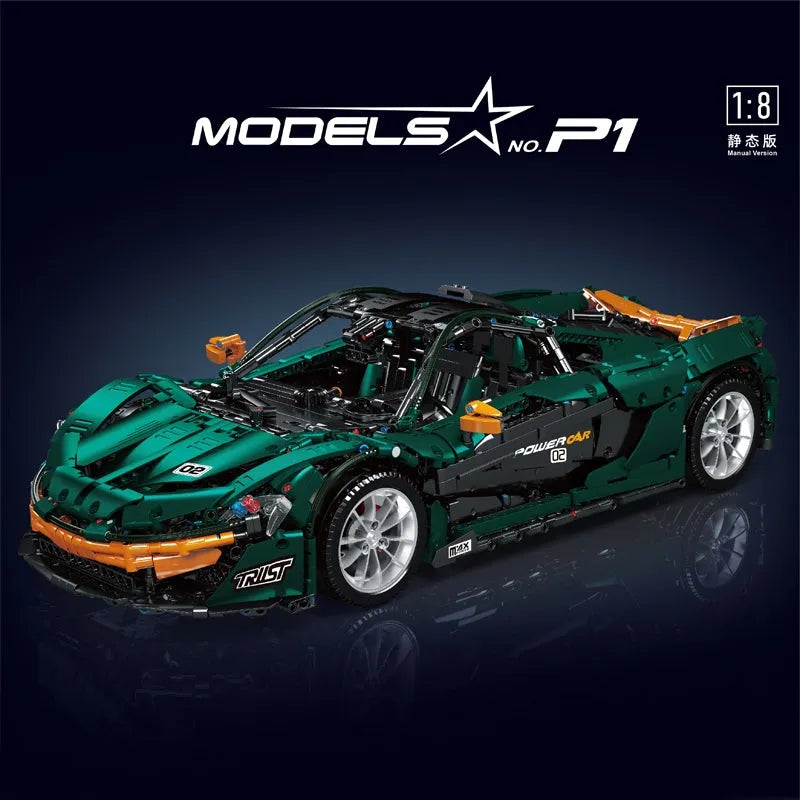 Building Blocks MOC 13091 Super Hypercar P1 Racing Car Bricks Toy - 2
