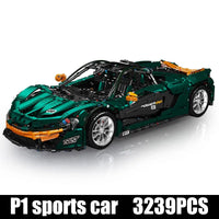 Thumbnail for Building Blocks Building Blocks MOC 13091 Super Hypercar P1 Racing Car Bricks Toy Construction Set Toys - 3