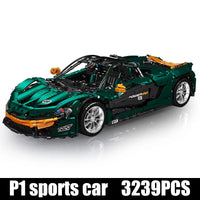 Thumbnail for Building Blocks MOC 13091 Super Hypercar P1 Racing Car Bricks Toy - 3