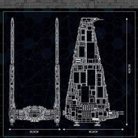 Thumbnail for Building Blocks Building Blocks UCS Star Wars MOC Command Upsilon Shuttle Bricks Toy Construction Set Toys - 9