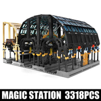 Thumbnail for Building Blocks City Creator Expert Magic Train Station Bricks Toy 12011 - 1