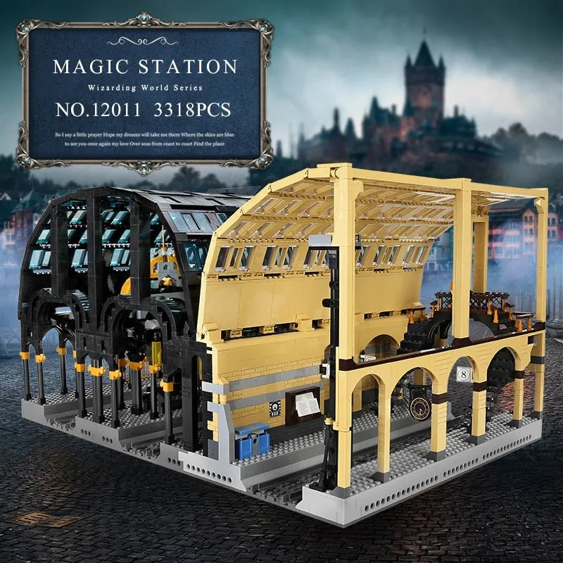 Building Blocks City Creator Expert Magic Train Station Bricks Toy 12011 - 10