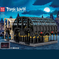 Thumbnail for Building Blocks City Creator Expert Magic Train Station Bricks Toy 12011 - 5