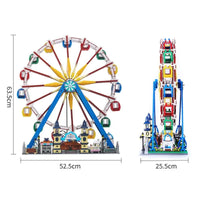 Thumbnail for Building Blocks City Creator Expert MOC Motorized RC Ferris Wheel Bricks Toy - 6
