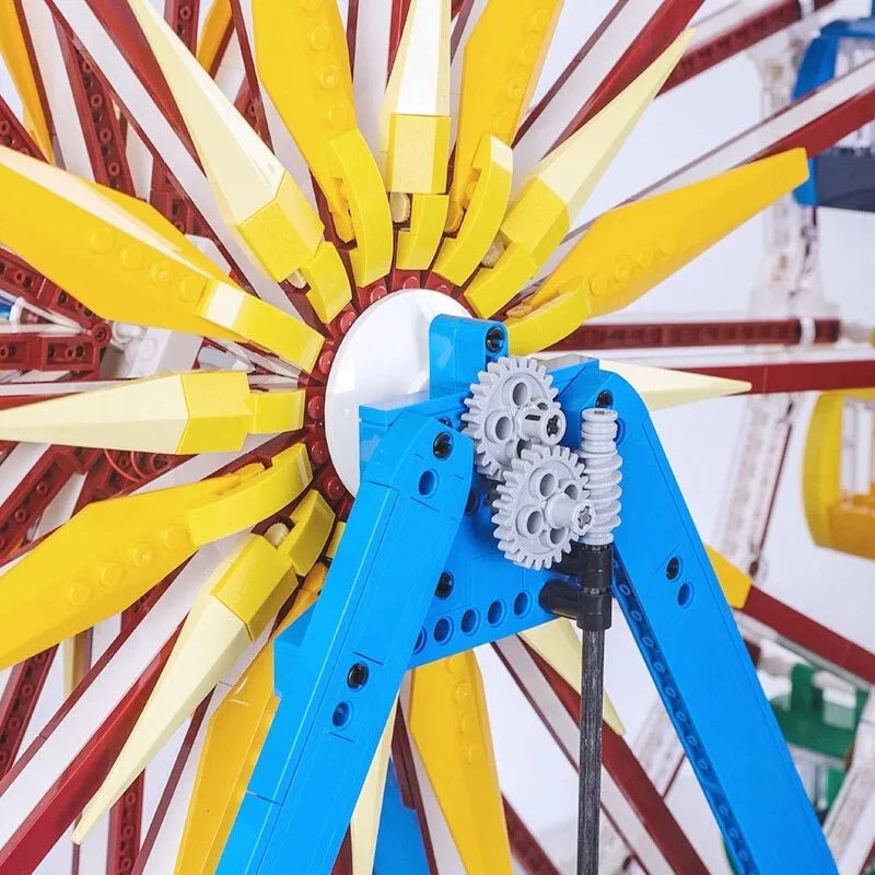 Building Blocks City Creator Expert MOC Motorized RC Ferris Wheel Bricks Toy - 8