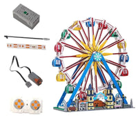 Thumbnail for Building Blocks City Creator Expert MOC Motorized RC Ferris Wheel Bricks Toy - 3