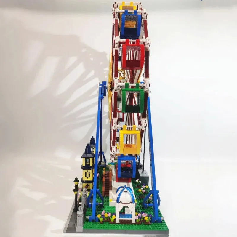 Building Blocks City Creator Expert MOC Motorized RC Ferris Wheel Bricks Toy - 15